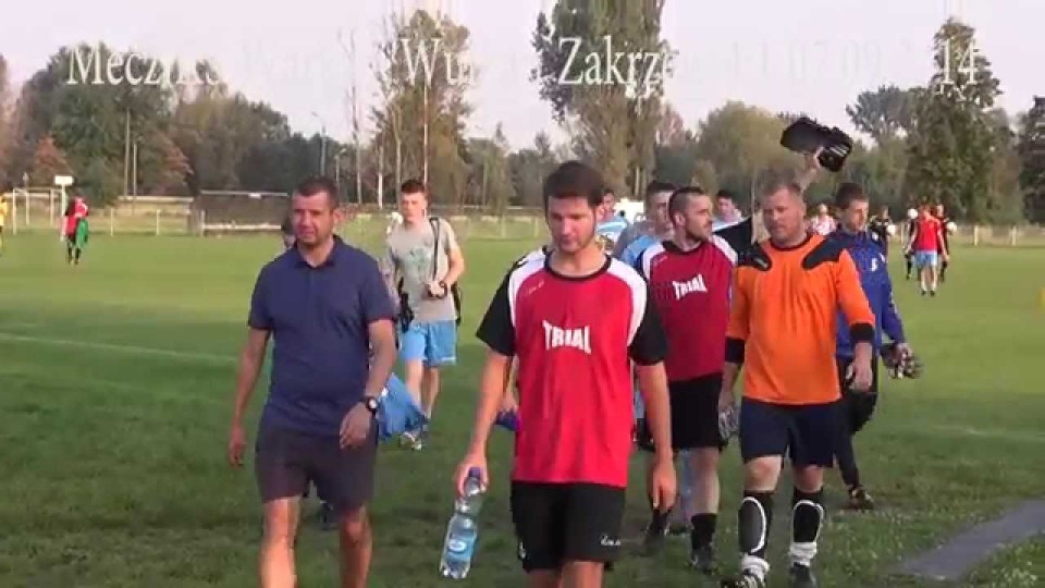 Końcówka meczu KS Warka – Wulkan Zakrzew – 7 września 2014