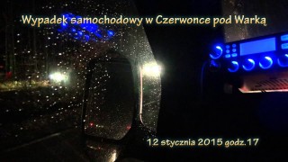 Wypadek samochodowy w Czerwonce pod Warką – 12 stycznia 2015
