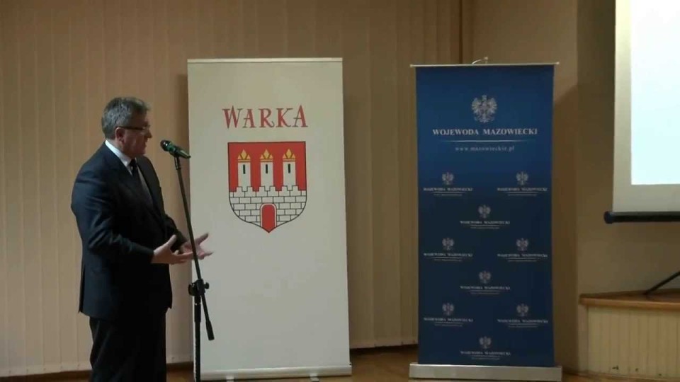 Prezydent RP Bronisław Komorowski z wizytą w Warce – 21 listopada 2013