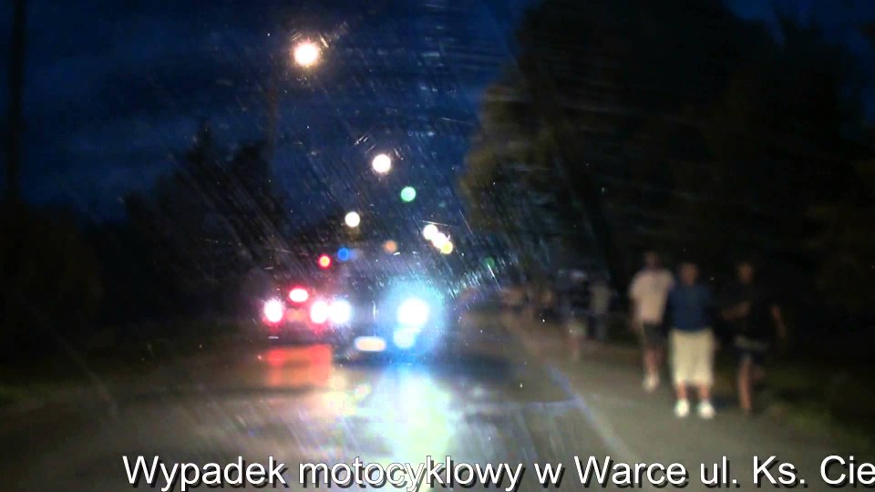Wypadek motocyklowy w Warce ul. Ks. Ciemniewskiego – 22 lipca 2013