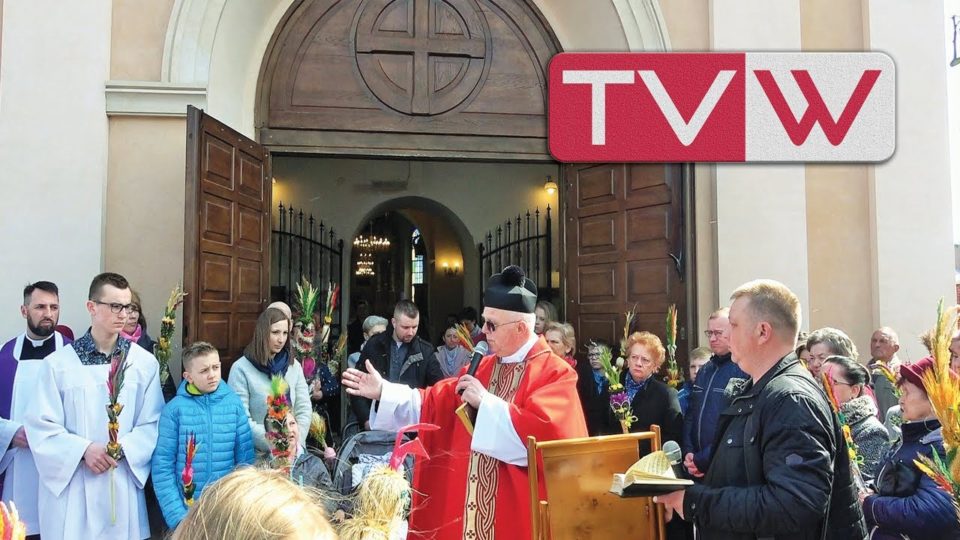 Procesja w Niedzielę Palmową w wareckiej parafii św. Mikołaja Biskupa – 14 kwietnia 2019